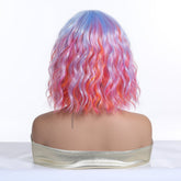 Pastel Rainbow Bob with Fringe Wig - MARKETPLACE | Purple, Fringe, Synthetic Hair | Milk & Honey Wigs