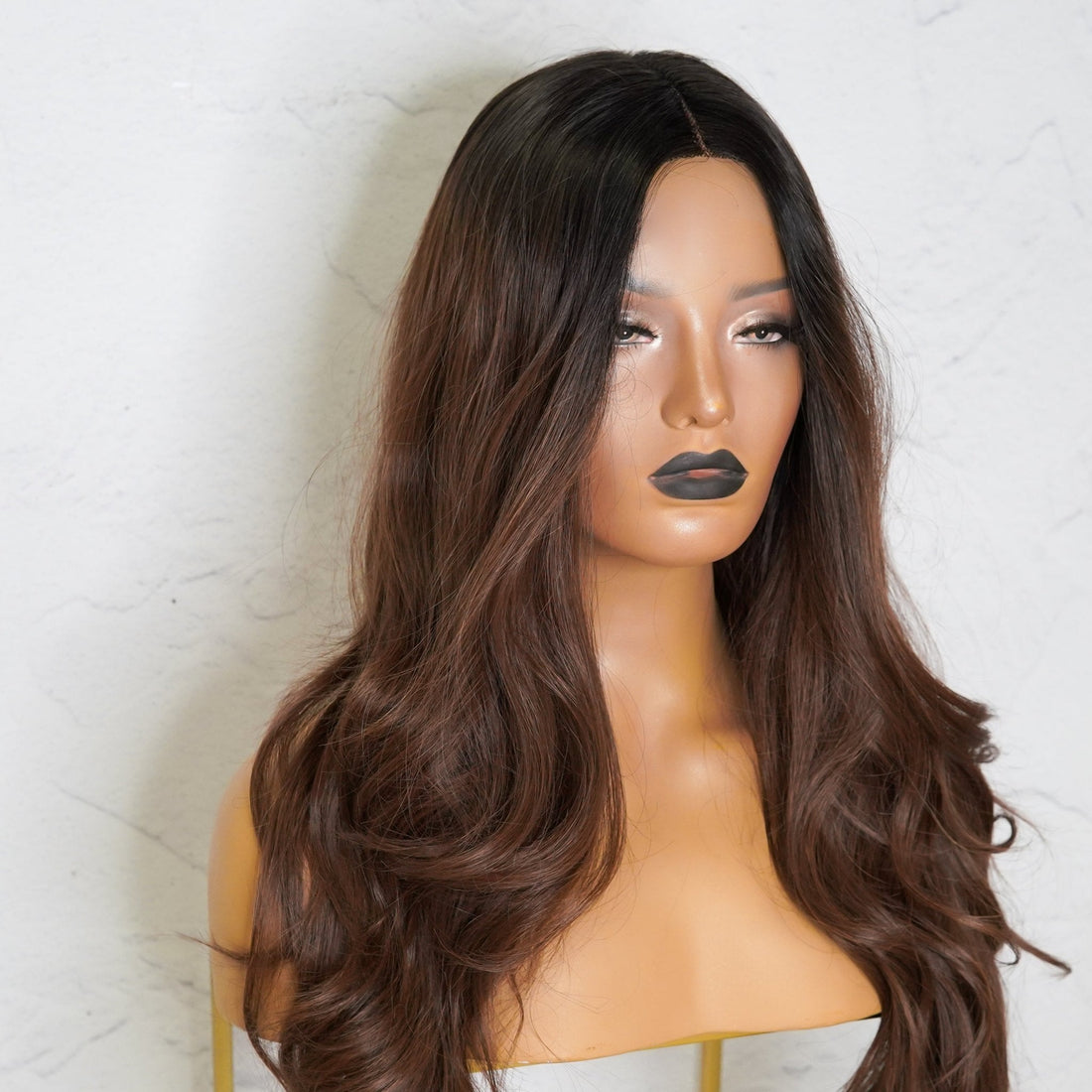 PETA Dark Brown Lace Front Wig - Milk &amp; Honey Wigs