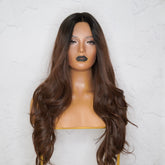 PETA Dark Brown Lace Front Wig - Milk & Honey Wigs