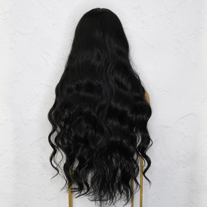 PIPER - Black - Lace Front Wig | Black, 28 Inch+, T-Part Lace Front, Synthetic Hair | Milk &amp; Honey Wigs