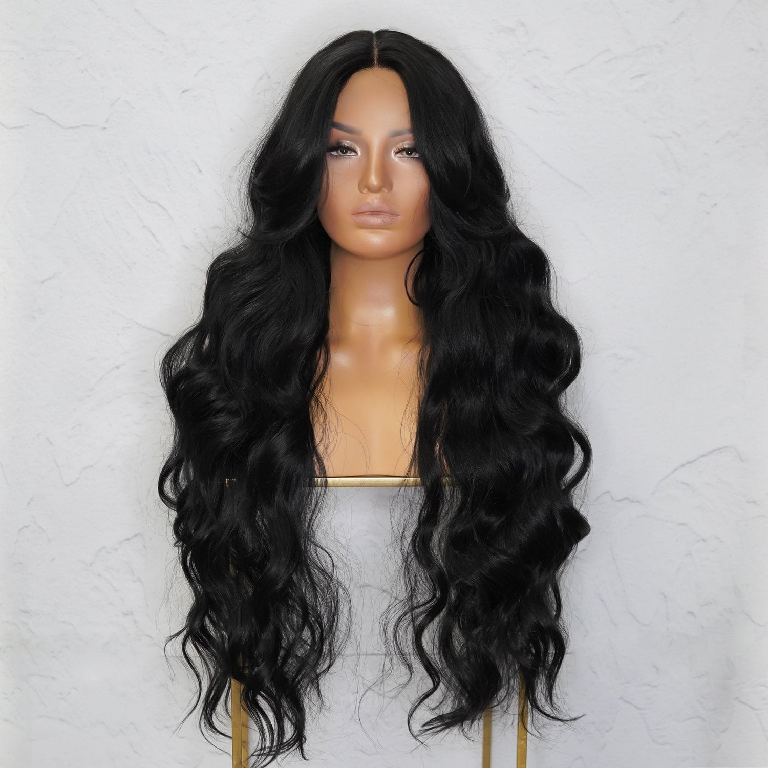 PIPER - Black - Lace Front Wig | Black, 28 Inch+, T-Part Lace Front, Synthetic Hair | Milk &amp; Honey Wigs