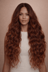 PIPER - Burgundy - Lace Front Wig | Red, 28 Inch+, T-Part Lace Front, Synthetic Hair | Milk & Honey Wigs