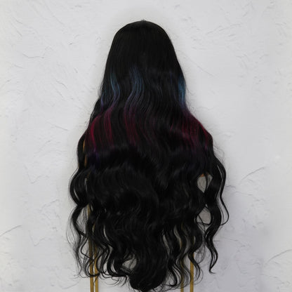 PIPER - Galaxy - Lace Front Wig | Black, 28 Inch+, T-Part Lace Front, Synthetic Hair | Milk &amp; Honey Wigs