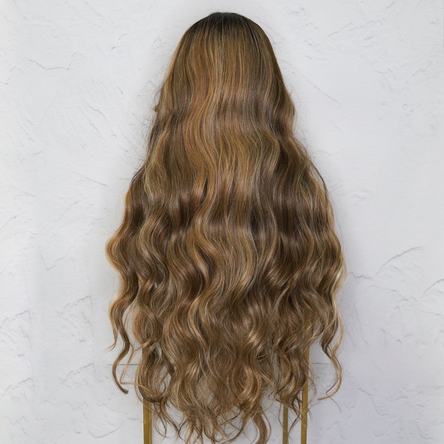 PIPER - Mocha - Lace Front Wig | Brown, 28 Inch+, T-Part Lace Front, Synthetic Hair | Milk &amp; Honey Wigs