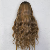PIPER - Mocha - Lace Front Wig | Brown, 28 Inch+, T-Part Lace Front, Synthetic Hair | Milk & Honey Wigs