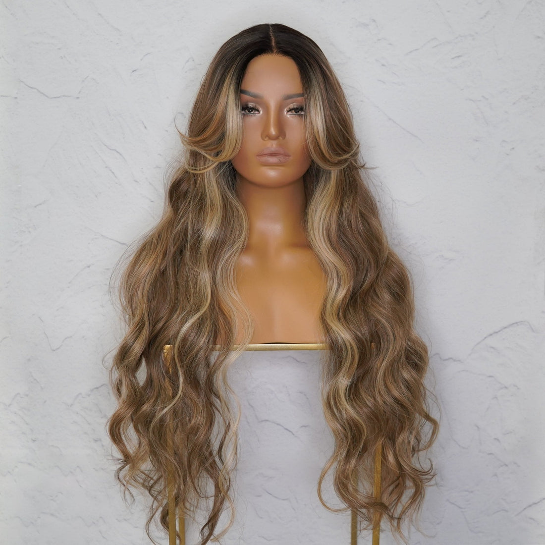 PIPER - Mocha - Lace Front Wig | Brown, 28 Inch+, T-Part Lace Front, Synthetic Hair | Milk &amp; Honey Wigs