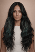 PIPER - Ocean - Lace Front Wig | Black, 28 Inch+, T-Part Lace Front, Synthetic Hair | Milk & Honey Wigs
