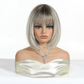 Platinum Blonde Bob Wig with Fringe Wig - MARKETPLACE | Blonde, Fringe, Synthetic Hair | Milk & Honey Wigs