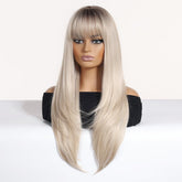 Platinum Blonde & Light Gold  Wig - MARKETPLACE | Blonde, Fringe, Synthetic Hair | Milk & Honey Wigs