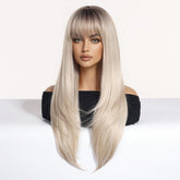 Platinum Blonde & Light Gold  Wig - MARKETPLACE | Blonde, Fringe, Synthetic Hair | Milk & Honey Wigs