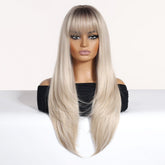 Platinum Blonde & Light Gold  Wig - MARKETPLACE | Blonde, Fringe, Synthetic Hair | Milk & Honey Wigs