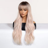 Platinum Blonde Ombre Wig with Fringe - MARKETPLACE | Blonde, Fringe, Synthetic Hair | Milk & Honey Wigs