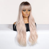 Platinum Blonde Ombre Wig with Fringe - MARKETPLACE | Blonde, Fringe, Synthetic Hair | Milk & Honey Wigs