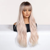 Platinum Blonde Ombre Wig with Fringe - MARKETPLACE | Blonde, Fringe, Synthetic Hair | Milk & Honey Wigs
