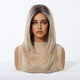 Platinum Blonde with Shadow Roots  Wig - MARKETPLACE | Blonde, Fringe, Synthetic Hair | Milk & Honey Wigs