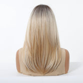 Platinum Blonde with Shadow Roots  Wig - MARKETPLACE | Blonde, Fringe, Synthetic Hair | Milk & Honey Wigs
