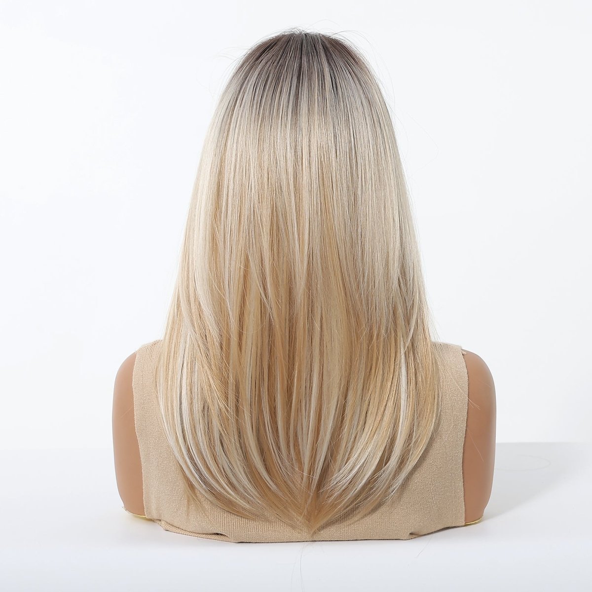 Platinum Blonde with Shadow Roots  Wig - MARKETPLACE | Blonde, Fringe, Synthetic Hair | Milk &amp; Honey Wigs