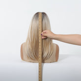 Platinum Blonde with Shadow Roots  Wig - MARKETPLACE | Blonde, Fringe, Synthetic Hair | Milk & Honey Wigs