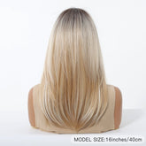 Platinum Blonde with Shadow Roots  Wig - MARKETPLACE | Blonde, Fringe, Synthetic Hair | Milk & Honey Wigs