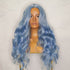POLLY - Blue - Lace Front Wig | Blue, 28 Inch+, T-Part Lace Front, Synthetic Hair | Milk & Honey Wigs