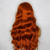 POLLY - Ginger - Lace Front Wig | Blonde, 28 Inch+, T-Part Lace Front, Synthetic Hair | Milk & Honey Wigs