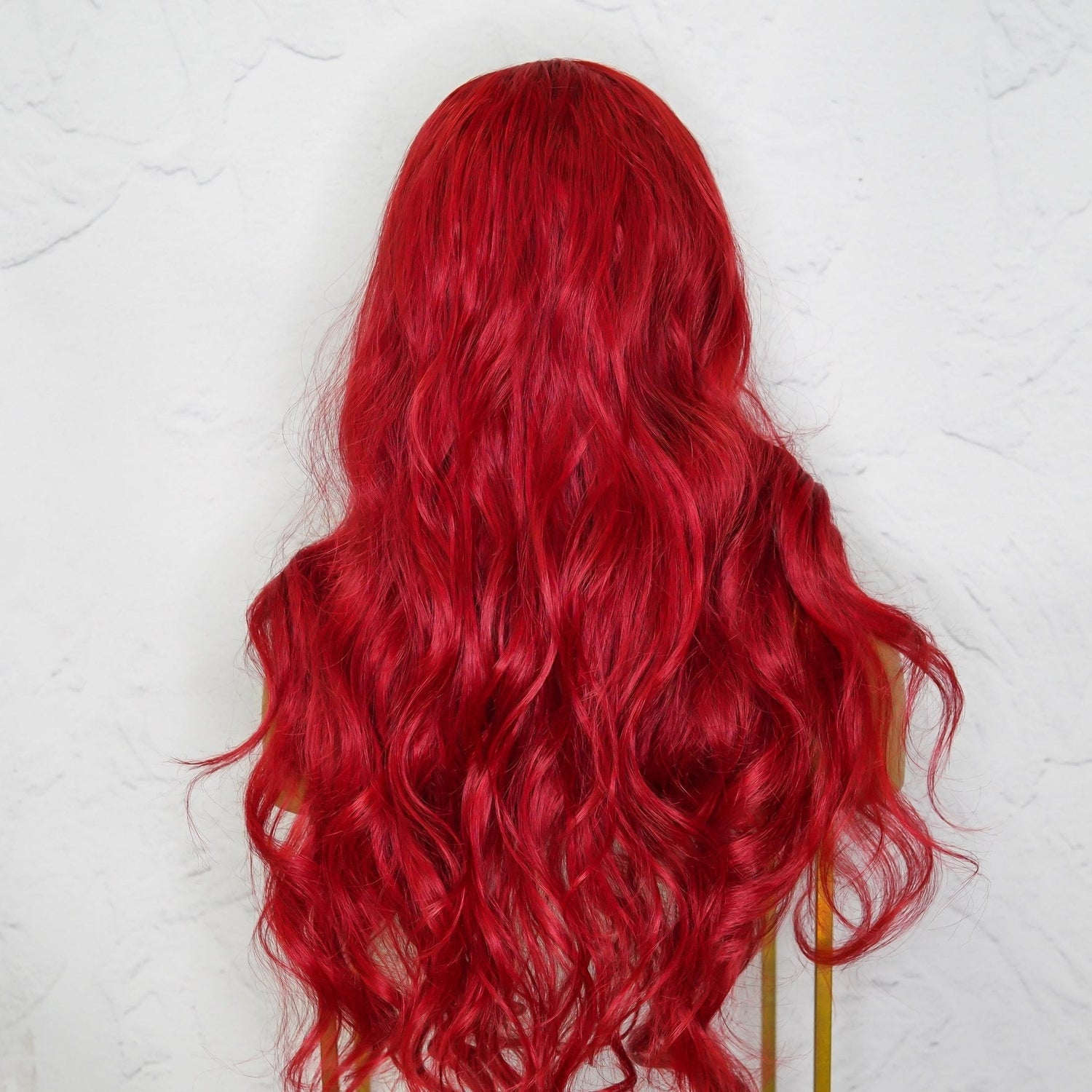 POLLY - Red - Lace Front Wig | Red, 28 Inch+, T-Part Lace Front, Synthetic Hair | Milk &amp; Honey Wigs