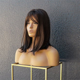 REIGN - Dark Brown - Fringe Wig | Brown, 14 Inch, Fringe, Synthetic Hair | Milk & Honey Wigs