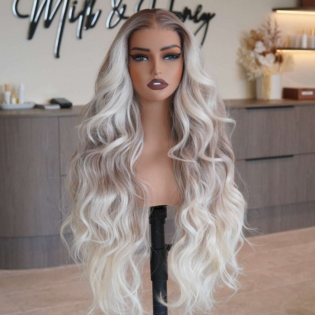 ROBBIE Beach Blonde 13x4 Lace Front Wig - Milk &amp; Honey Wigs
