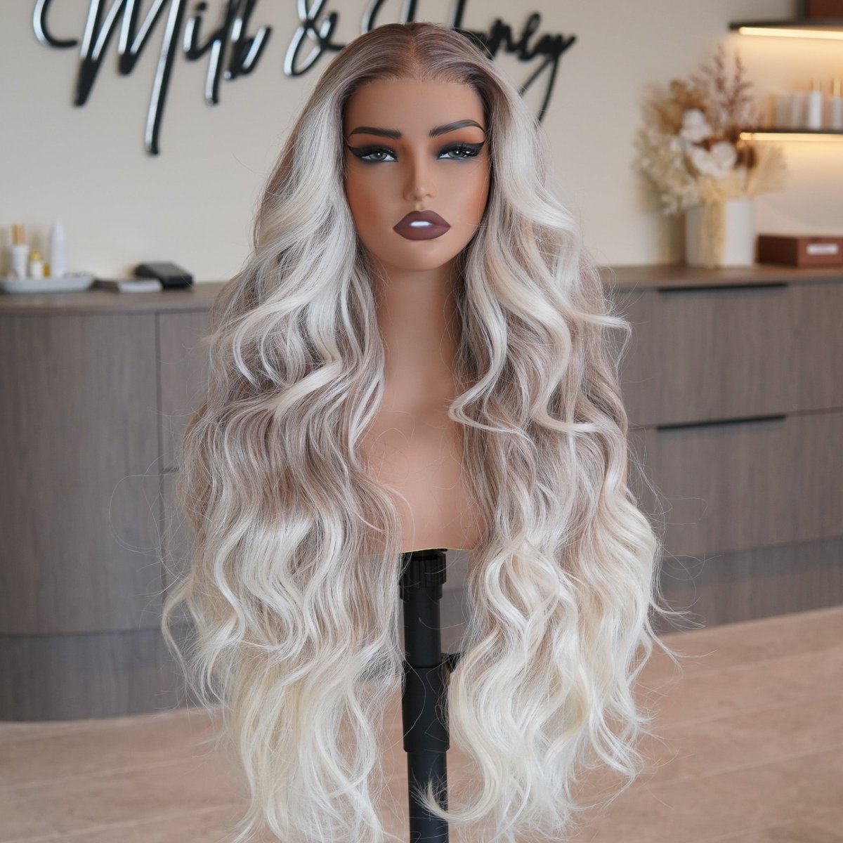 ROBBIE Beach Blonde 13x4 Lace Front Wig - Milk &amp; Honey Wigs