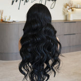 ROBBIE - Natural Black - Lace Front Wig | Black, 26 Inch, 13x4 Lace Front, Synthetic Hair | Milk & Honey Wigs