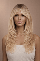 ROCHELLE - Blonde Ombre - Fringe Wig - Milk & Honey Wigs
