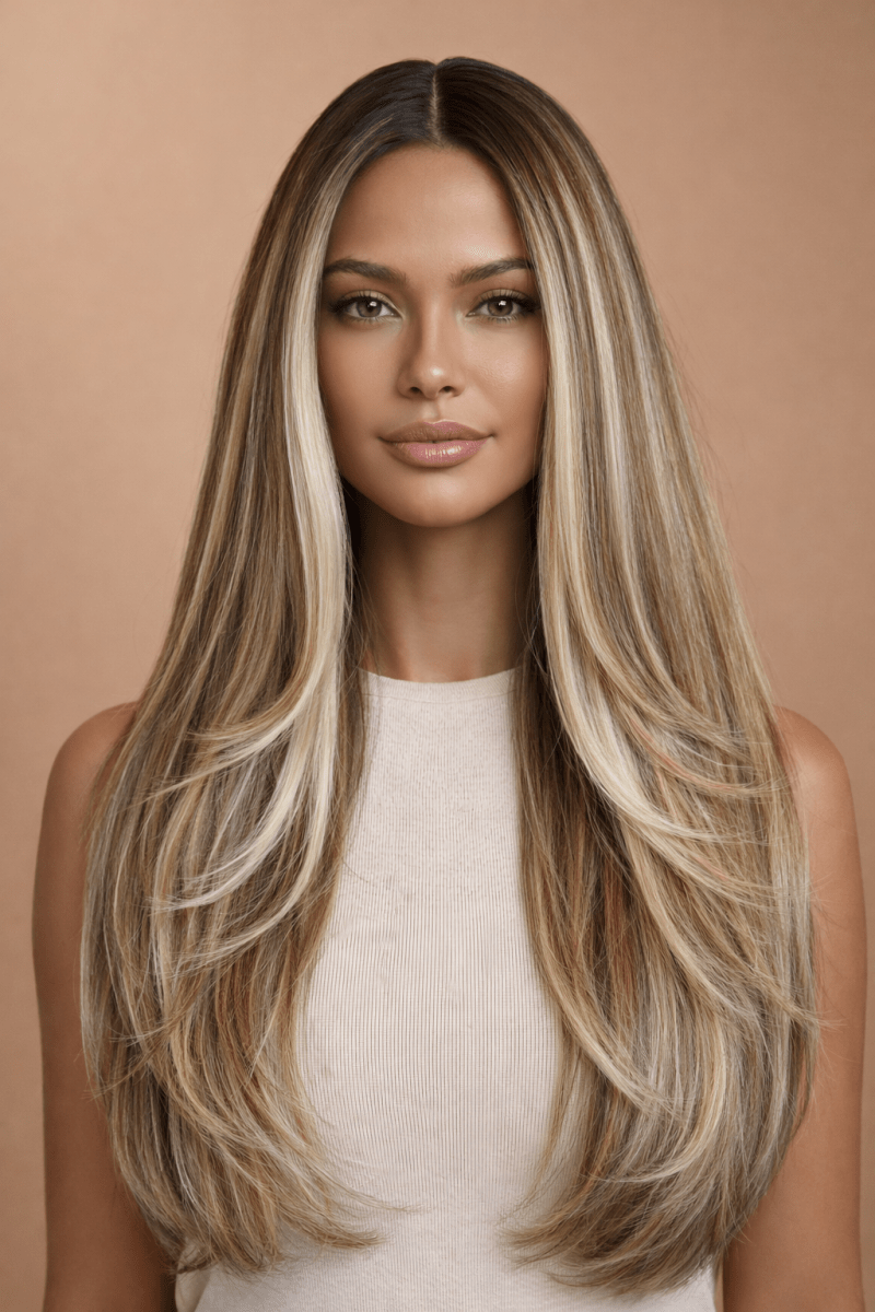 ROME - Mocha - Lace Front Wig | Brown, 20 Inch, T-Part Lace Front, Synthetic Hair | Milk &amp; Honey Wigs