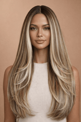ROME - Mocha - Lace Front Wig | Brown, 20 Inch, T-Part Lace Front, Synthetic Hair | Milk & Honey Wigs