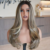 ROME - Mocha - Lace Front Wig | Brown, 20 Inch, T-Part Lace Front, Synthetic Hair | Milk & Honey Wigs