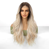 Root Streched Blonde Wavy 13x6 Lace Front Wig - MARKETPLACE | Blonde, 13x6 Lace Front, Synthetic Hair | Milk & Honey Wigs