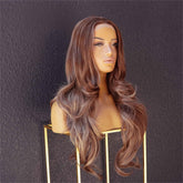 ROSIE - Chocolate - Lace Front Wig | Brown, 24 Inch, T-Part Lace Front, Synthetic Hair | Milk & Honey Wigs