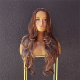 ROSIE - Chocolate - Lace Front Wig | Brown, 24 Inch, T-Part Lace Front, Synthetic Hair | Milk & Honey Wigs