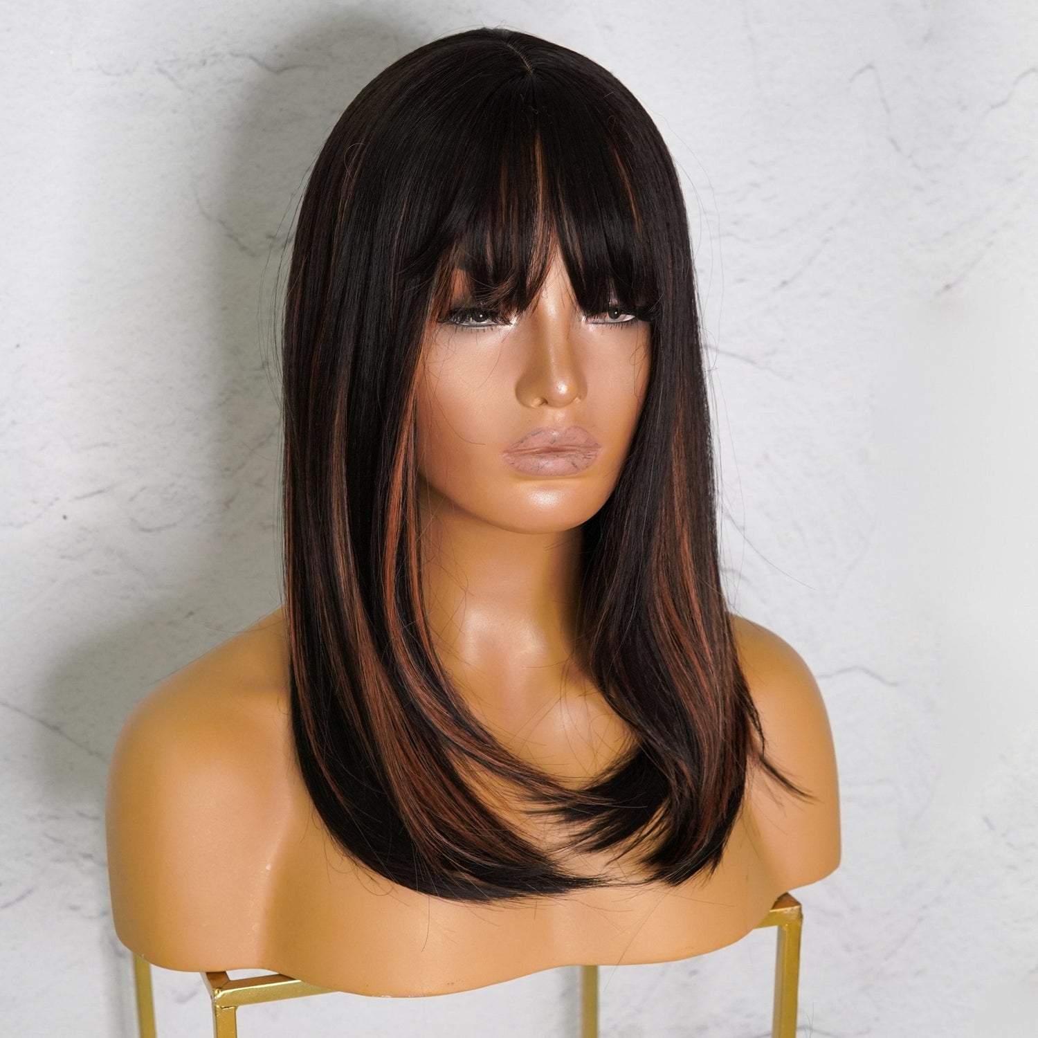 RUBY - Black - Fringe Wig | Black, 14 Inch, Fringe, Synthetic Hair | Milk &amp; Honey Wigs