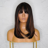 RUBY - Black - Fringe Wig | Black, 14 Inch, Fringe, Synthetic Hair | Milk & Honey Wigs