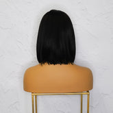 SABRINA - Black - Lace Front Wig | Black, 14 Inch, T-Part Lace Front, Synthetic Hair | Milk & Honey Wigs