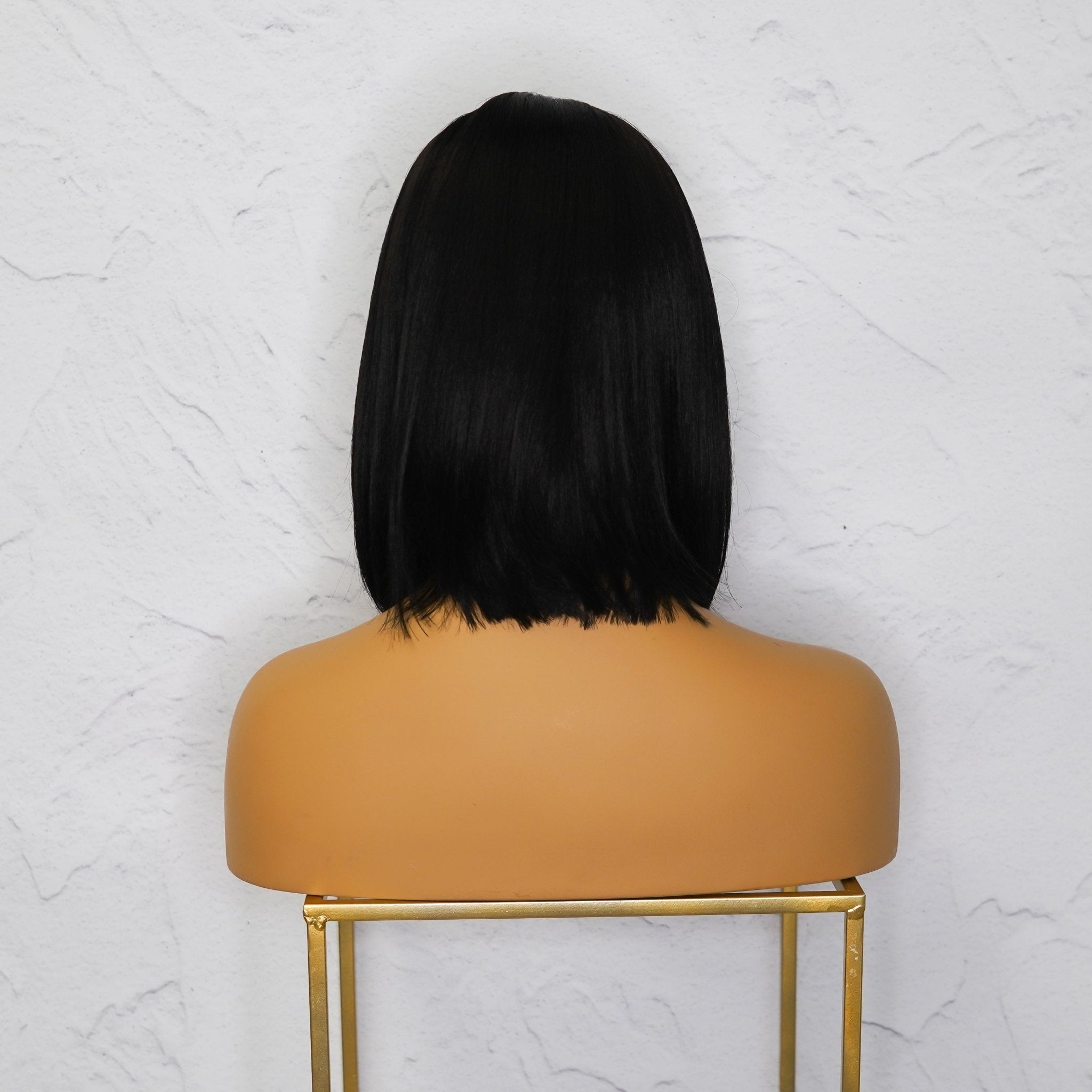 SABRINA - Black - Lace Front Wig | Black, 14 Inch, T-Part Lace Front, Synthetic Hair | Milk &amp; Honey Wigs