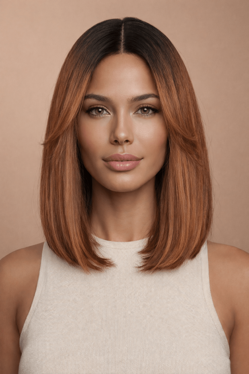 SABRINA - Mocha - Lace Front Wig | Brown, 14 Inch, T-Part Lace Front, Synthetic Hair | Milk &amp; Honey Wigs