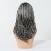 Salt and Pepper Layered Wig - MARKETPLACE | Grey, Fringe, Synthetic Hair | Milk & Honey Wigs