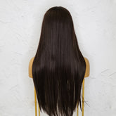 SAMIRA - Brown - Lace Front Wig | Brown, 26 Inch, T-Part Lace Front, Synthetic Hair | Milk & Honey Wigs