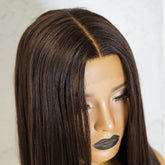 SAMIRA - Brown - Lace Front Wig | Brown, 26 Inch, T-Part Lace Front, Synthetic Hair | Milk & Honey Wigs