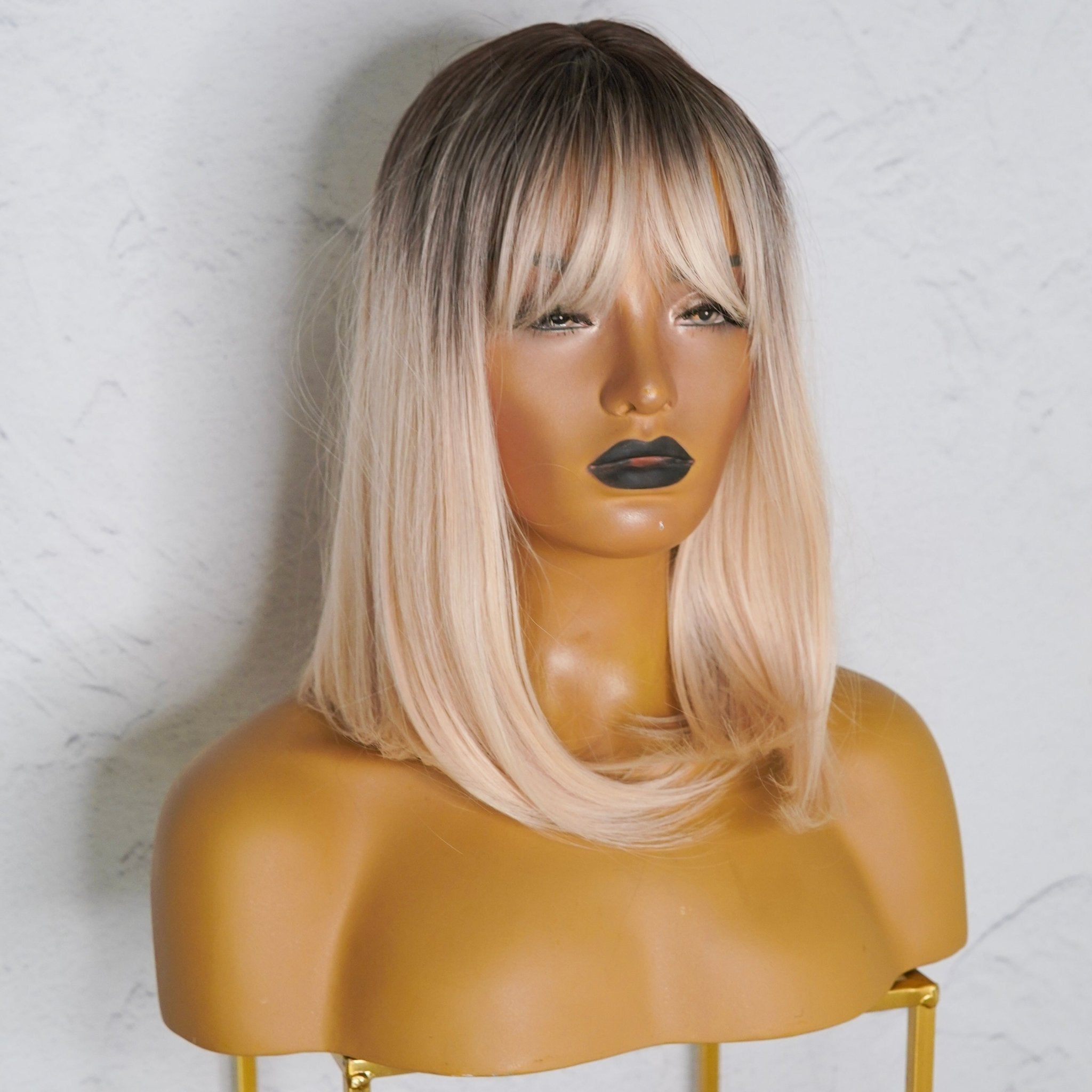 SAVANNAH Blonde Ombre Fringe Wig | Milk &amp; Honey Wigs