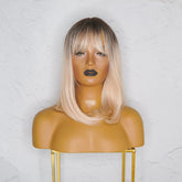 SAVANNAH Blonde Ombre Fringe Wig | Milk & Honey Wigs