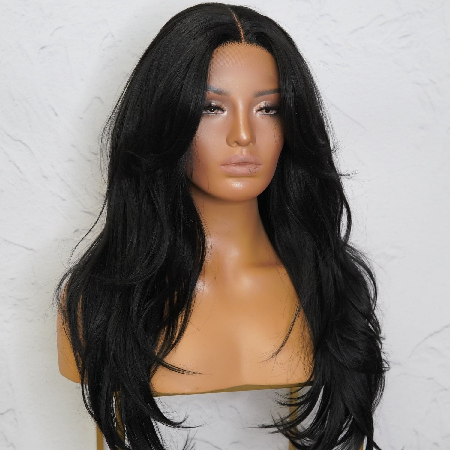 SELENE Black Lace Front Wig - Milk &amp; Honey Wigs