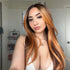 SELENE - Flame - Lace Front Wig | Red, 22 Inch, T-Part Lace Front, Synthetic Hair | Milk & Honey Wigs