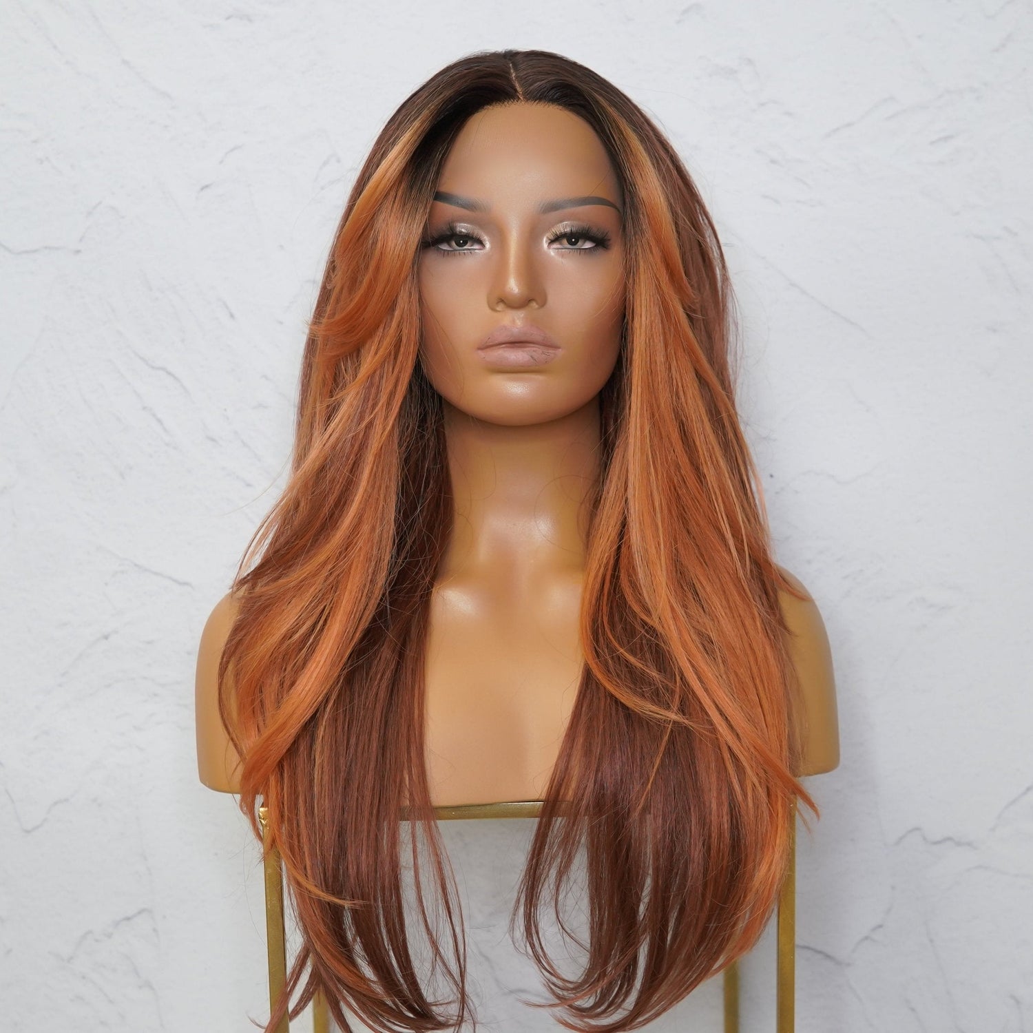SELENE - Flame - Lace Front Wig | Red, 22 Inch, T-Part Lace Front, Synthetic Hair | Milk &amp; Honey Wigs
